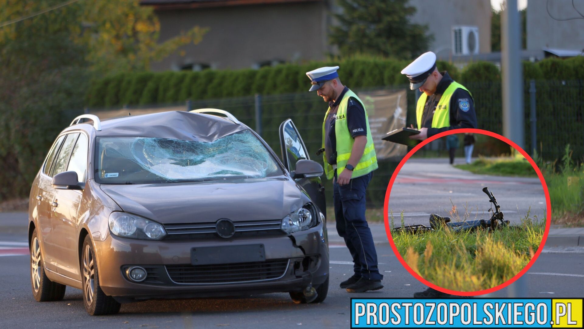 Rowerzysta ranny po wypadku w Kędzierzynie-Koźlu na ul. Gliwickiej
