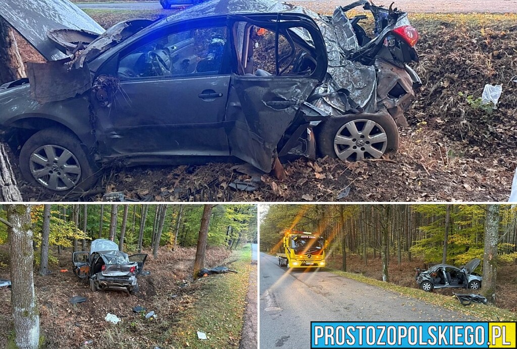 Śmiertelny wypadek pod Zagwiździem. 18-letni kierowca usłyszał zarzut