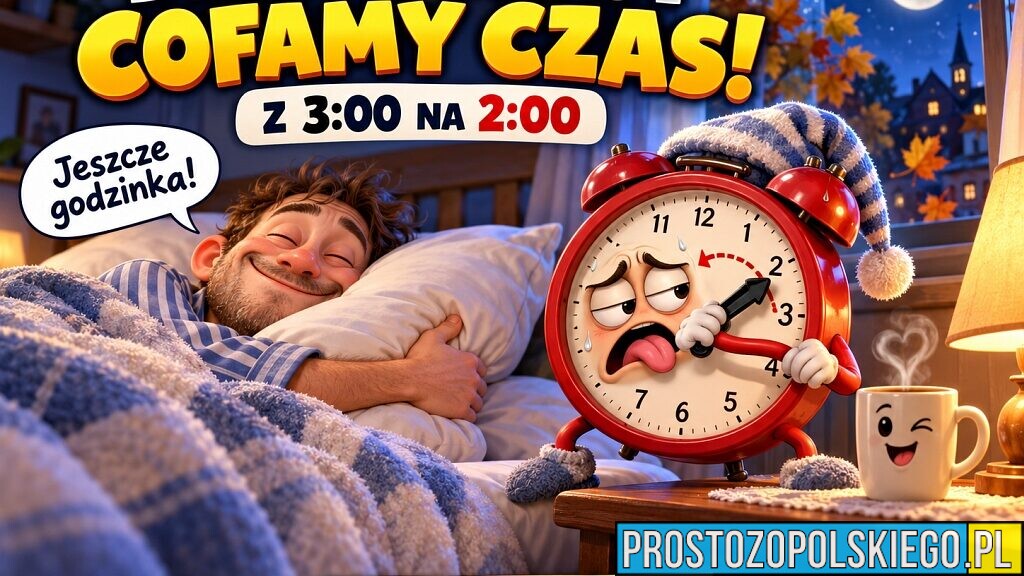 Już tej nocy zmiana czasu na zimowy. Zegarki cofniemy o godzinę
