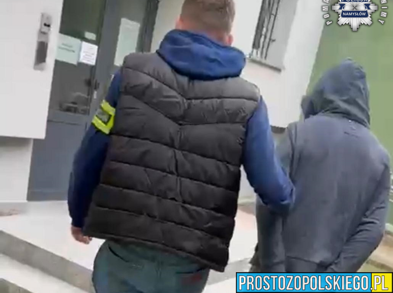 37-latek ukrywał się poza powiatem namysłowskim. Wpadł w ręce kryminalnych