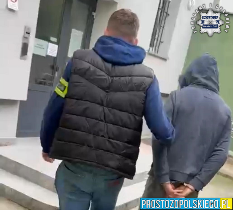 37-latek ukrywał się poza powiatem namysłowskim. Wpadł w ręce kryminalnych