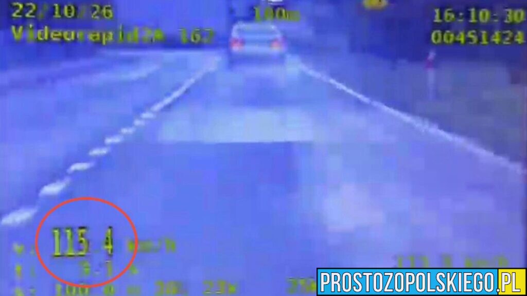 115 km/h w terenie zabudowanym. Kierowca lexusa stracił prawo jazdy