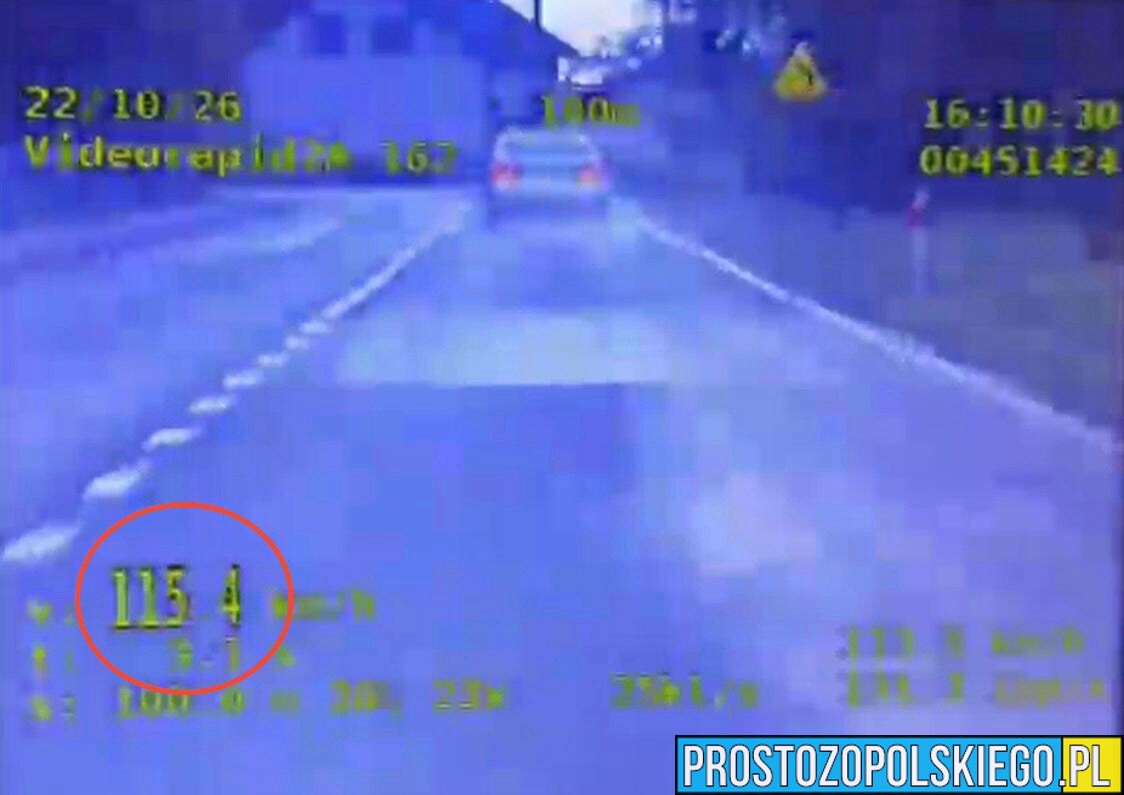 115 km/h w terenie zabudowanym. Kierowca lexusa stracił prawo jazdy