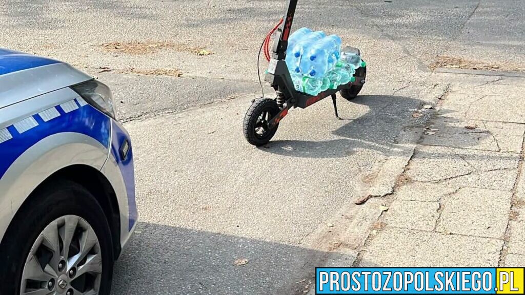 Jechał hulajnogą elektryczną po alkoholu. Dostał 2500 zł mandatu