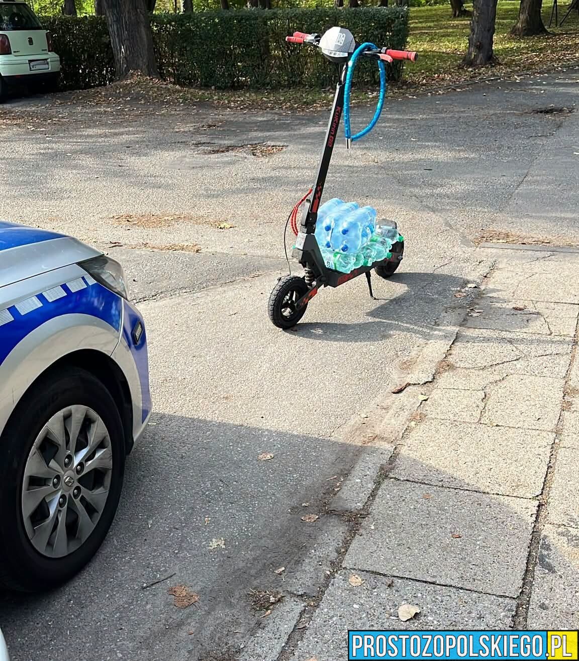 Jechał hulajnogą elektryczną po alkoholu. Dostał 2500 zł mandatu