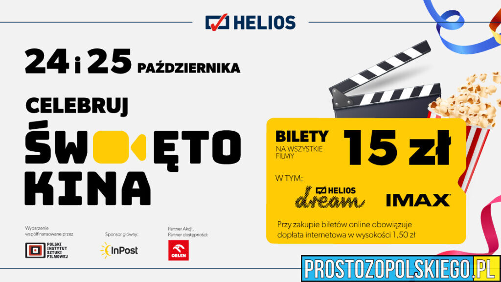 Helios prezentuje najnowszy repertuar i zaprasza na Święto Kina!