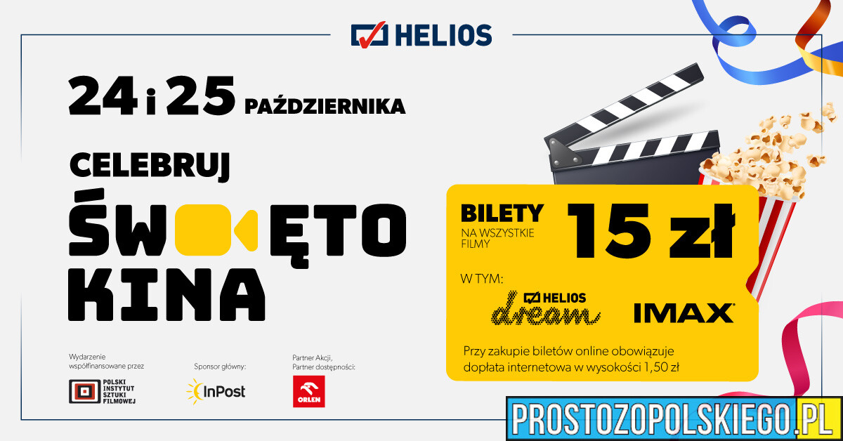 Helios prezentuje najnowszy repertuar i zaprasza na Święto Kina!